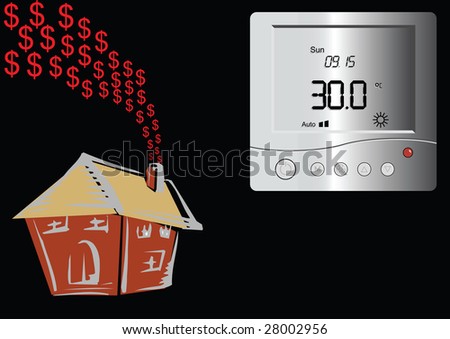 House Digital Thermostat Dollar