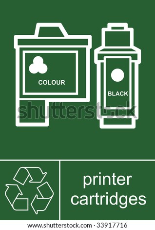 Recycling Sign Printer Cartridges