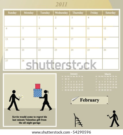 february calendars 2011. +of+february+calendar+2011