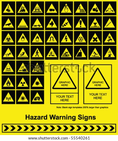    Funny Sign on Stock Vector   Make Your Own Hazard Warning Sign Graphics Individually
