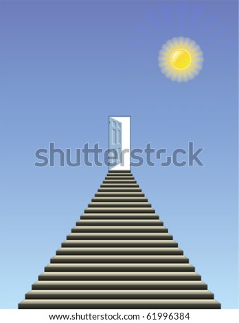 and open door into heaven