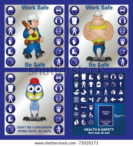 ... health and safety at work collection including make your own sign