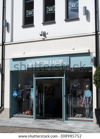 Newbury, Parkway Shopping Centre, Berkshire, England - August 21, 2015: Animal UK based sports lifestyle clothing company, founded in 1987