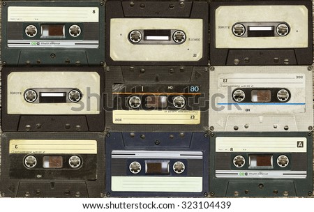Audio cassette. Retro cassettes