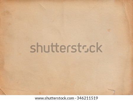 Old brown paper background. Brown vintage paper