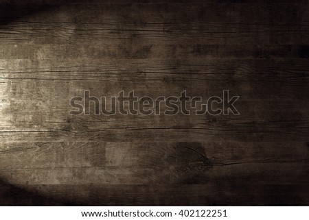 Light on wood background. Grunge texture. Rustic wallpaper