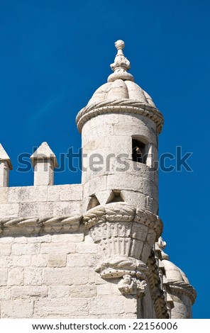 Belem Tower (Torre de Belem). Symbol of the city, listed in UNESCO World Heritage Site
