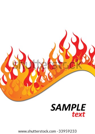 flame wallpaper. stock vector : fire flame