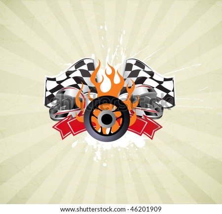  Background Auto Racing on Racing Sign On The Grunge Background Stock Vector 46201909