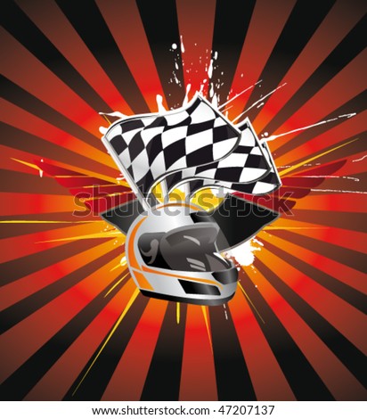  Backgrounds Auto Racing on Racing Sign On The Ray Background Stock Vector 47207137   Shutterstock