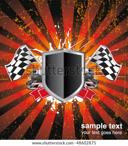  Background Auto Racing on Racing Sign On The Ray Background Stock Vector 48602875   Shutterstock