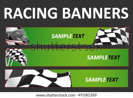  Backgrounds Auto Racing on Racing Web Banners Stock Vector 49580389   Shutterstock
