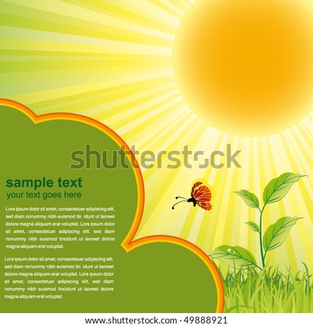 Summer Backgrounds on Green Nature Summer Background Stock Vector 49888921   Shutterstock