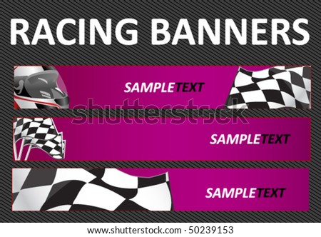  Background Auto Racing on Racing Web Banners Stock Vector 50239153   Shutterstock