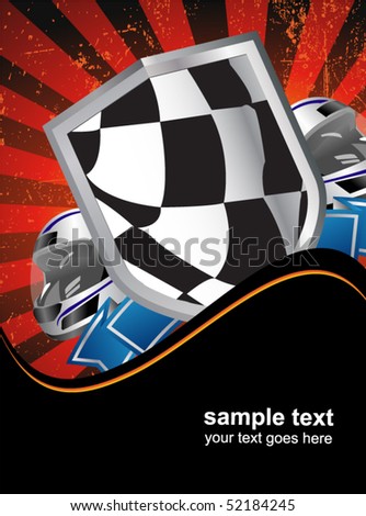  Backgrounds Auto Racing on Racing Sign On The Ray Background Stock Vector 52184245   Shutterstock