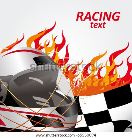 Recreation Collecting Sports Auto Racing on Vector Flame Collection Racing Set Vector Signs Find Similar Images