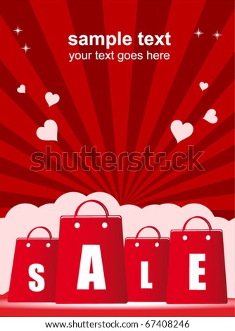 valentine's day sale poster