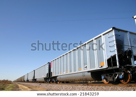 Unit coal train of aluminum gondola cars