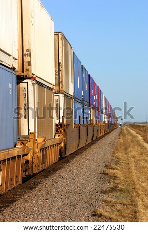 Double-stack container train