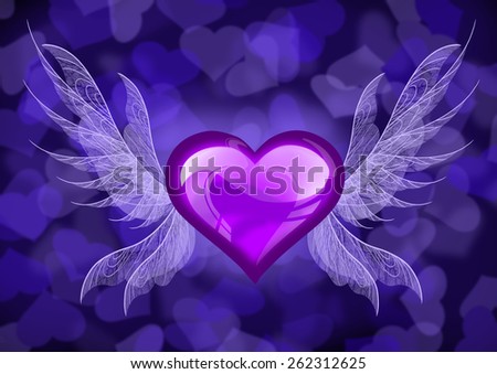 heart (pink purple)