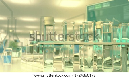medical drinkable water virus test, cg healthcare 3d illustration