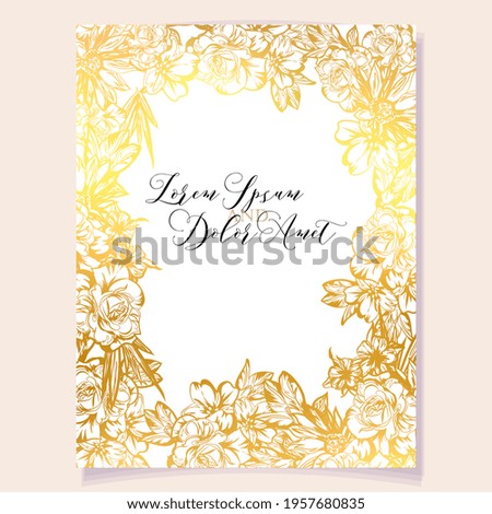 Romantic wedding invitation card. Wedding, marriage, bridal, birthday, Valentine\'s day.