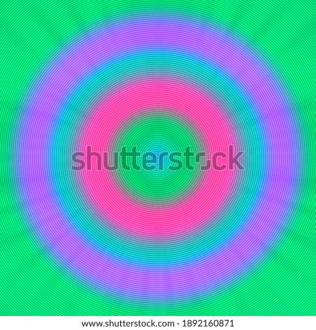 An abstract psychedelic concentric circle pattern background image.