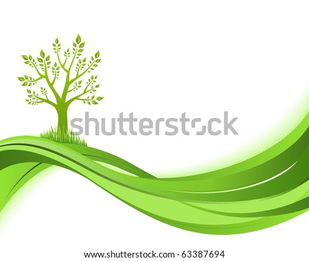 Green nature background Eco concept illustration Abstract green vector illustration with copyspace. Green nature background Eco concept illustration Abstract green vector illustration with copyspace.