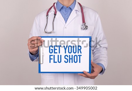 Health Concept: GET YOUR FLU SHOT