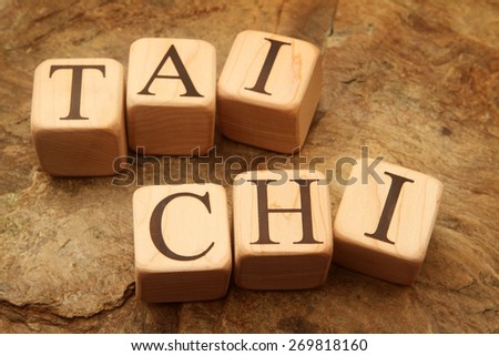Building Blocks spelling out Tai Chi