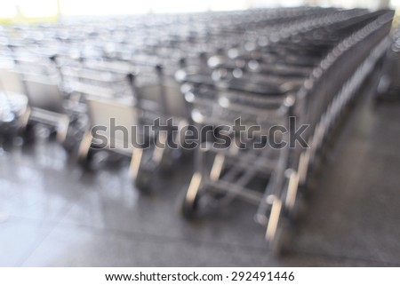background blurred cart products