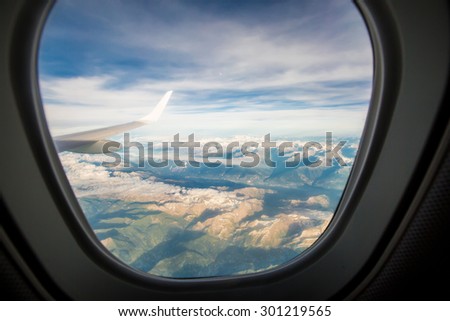 the window of the plane