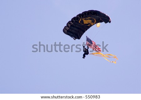 Sky Diver with Parachute