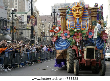 stock photo : Mardi Gras Float