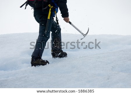 ice hiker with ice pick