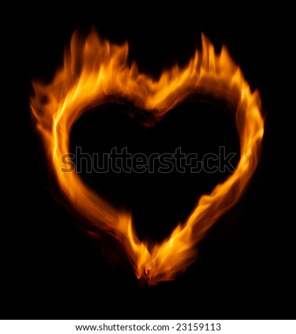 black burning heart