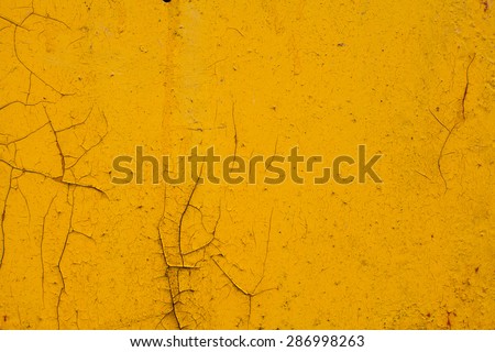 texture of cracked yellow paint on metal 6