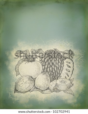 Fruits set illustration