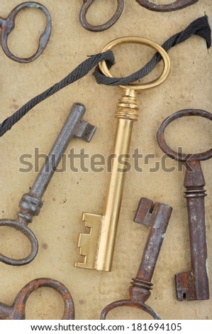 Antique keys set