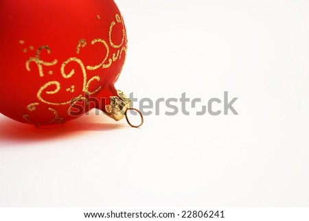 christmas tree decoration on  white sheet of paper