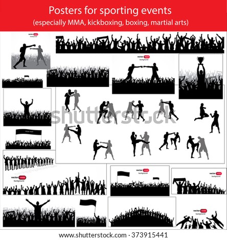 Posters for sporting events. Especially MMA, Boxing, Kickboxing, Martial arts.