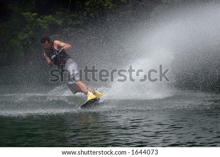 staying cool - wakeboarding