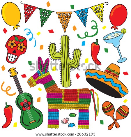 Free Vector Image on Grouped  Great For Cinco De Mayo  Stock Vector 28632193   Shutterstock
