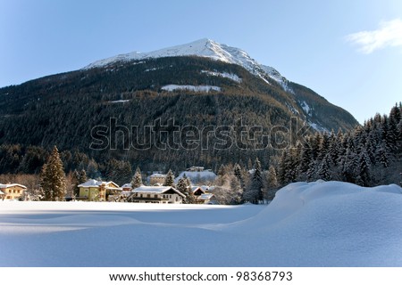 Winter Austrian landscape