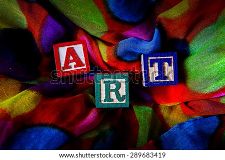 Art - Alphabet activity cube