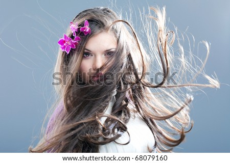 stock photo : young beautiful girl
