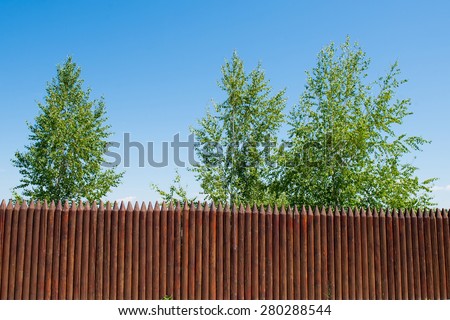 wooden fence stakes