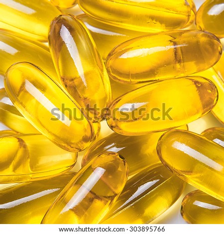 Omega 3-6-9 fish oil  yellow softgels capsules