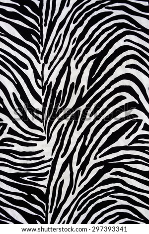 Texture fabric of Zebra for background
