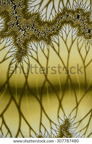 texture of vintage print fabric striped forest for background